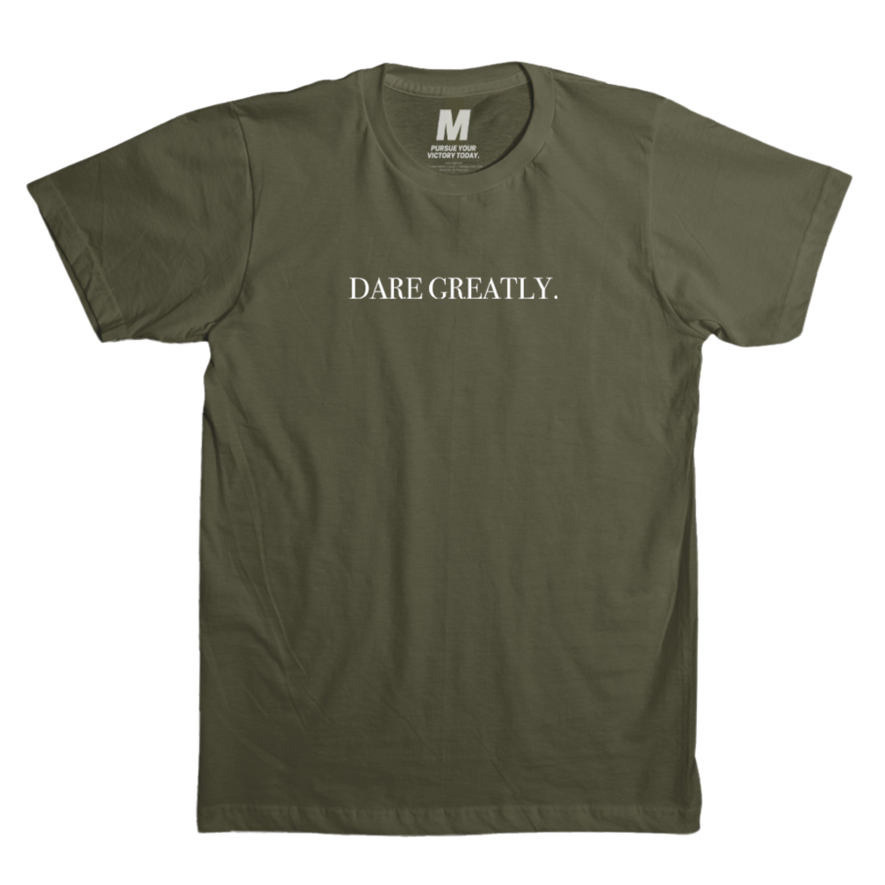 Dare Greatly Mens Shirt - Military Green