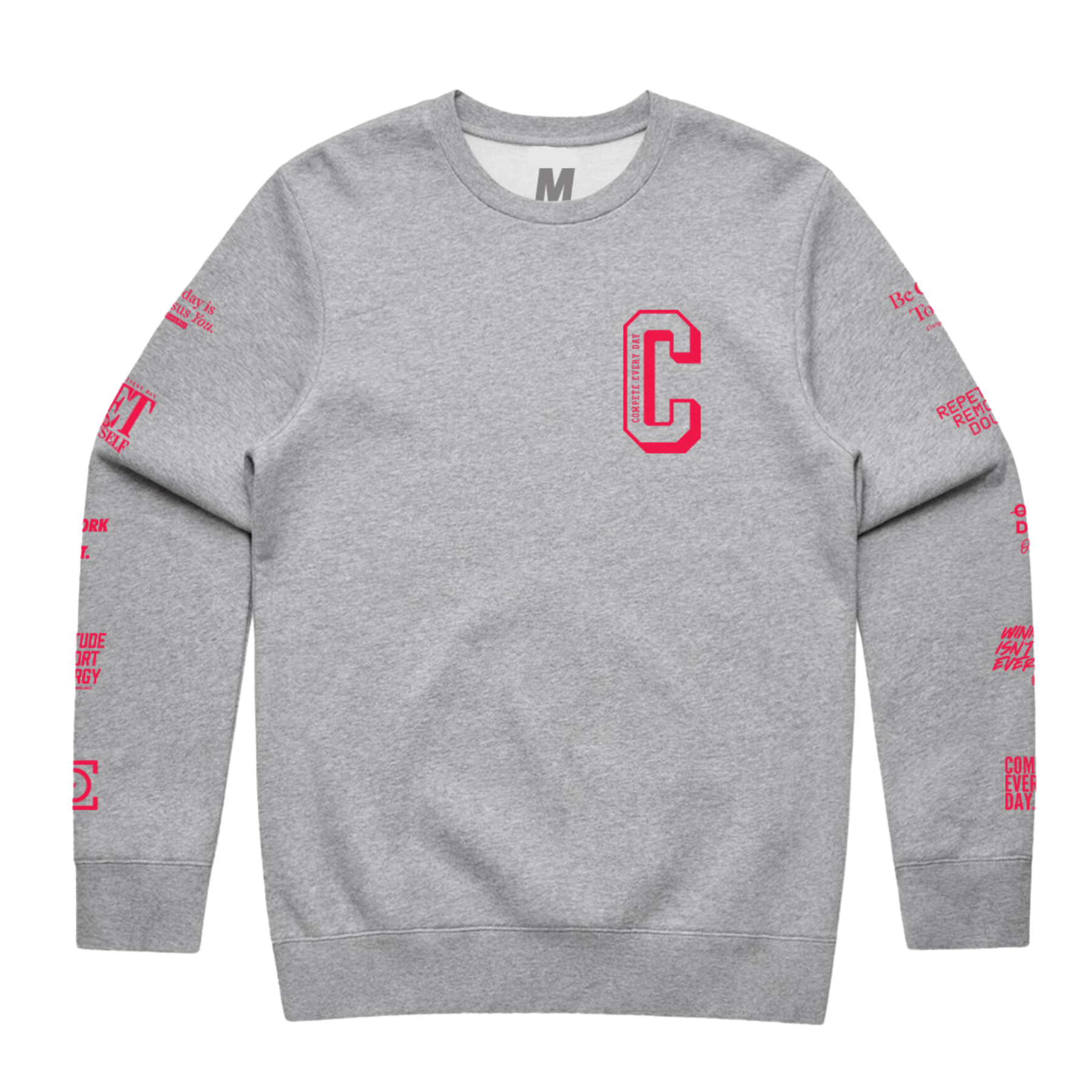 CED Letterman Grey Crew Sweatshirt