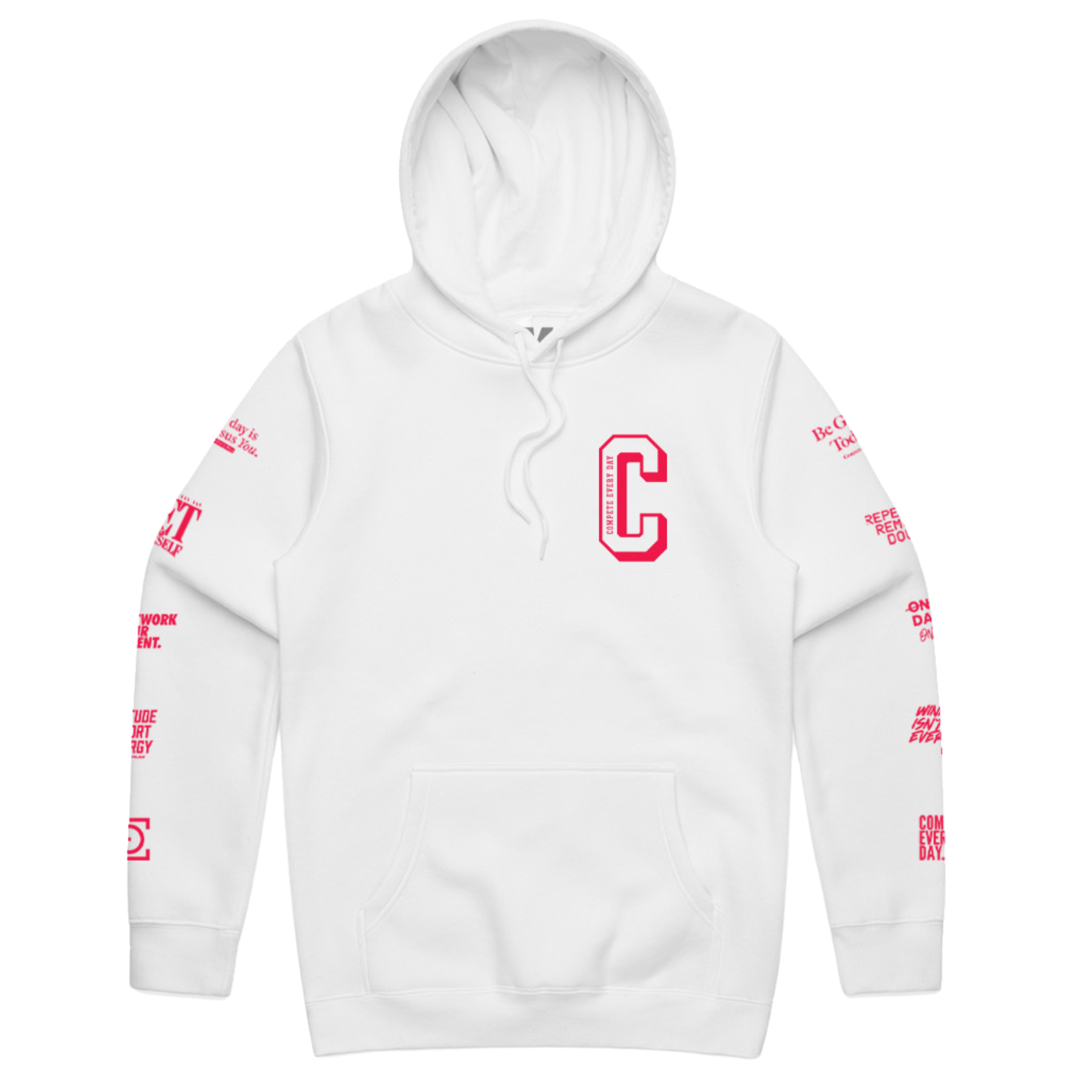 CED Letterman Hoody White