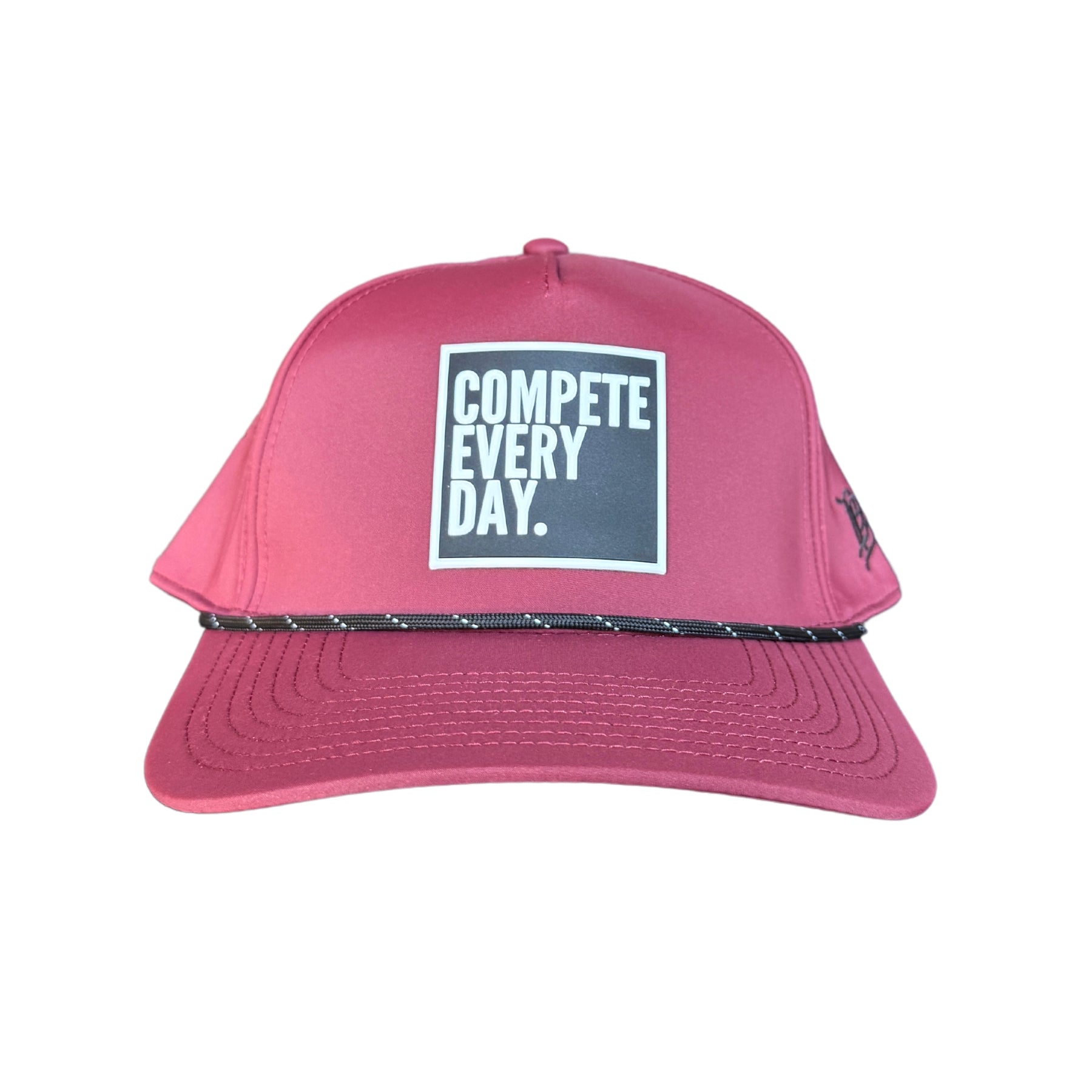 Compete Every Day Rope Hat - Maroon 