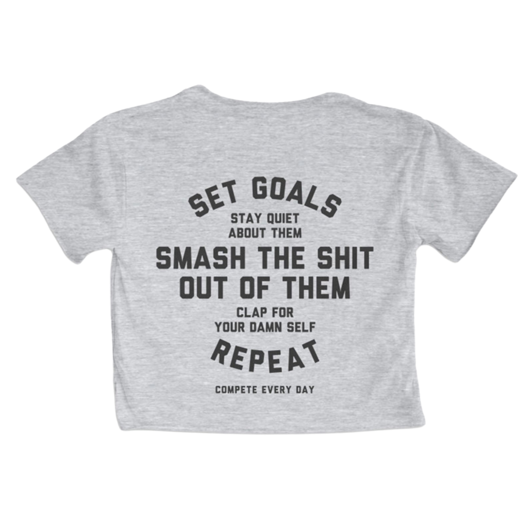 Set Goals Womens Crop Shirt